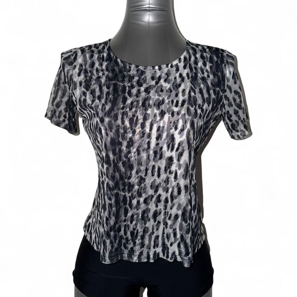 Notations Women's Grey and Black Blouse